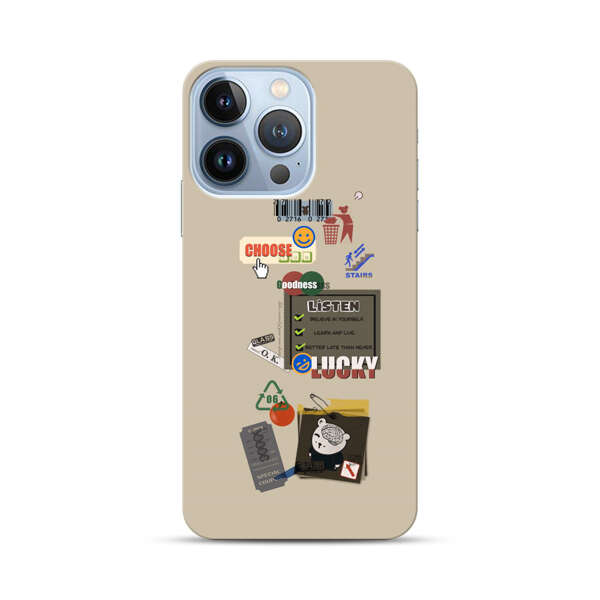 Creative Collage of Motivational Elements iPhone 13 Pro Hard Case