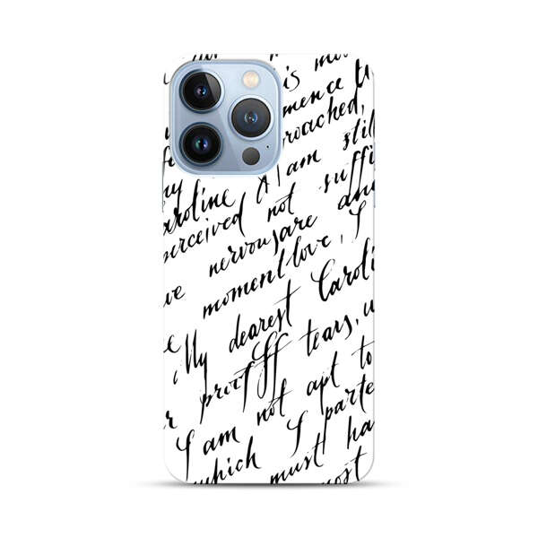 Handwritten Calligraphy iPhone 13 Pro Hard Case