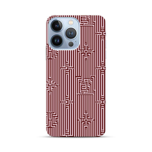 Intricate Geometric Striped Pattern iPhone 13 Pro Hard Case