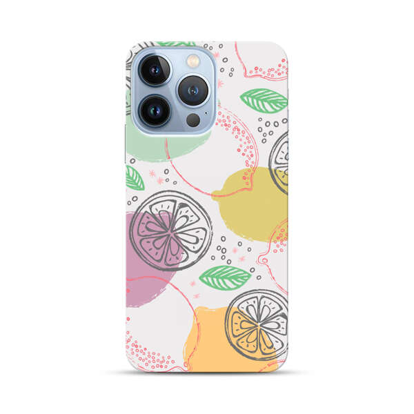 Lemon Colorful Abstract Pattern iPhone 13 Pro Hard Case