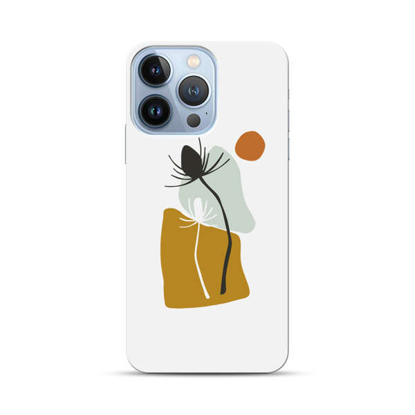 Minimalist Abstract Nature Design iPhone 13 Pro Hard Case