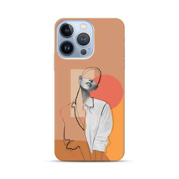Stylish Abstract Portrait Art iPhone 13 Pro Hard Case