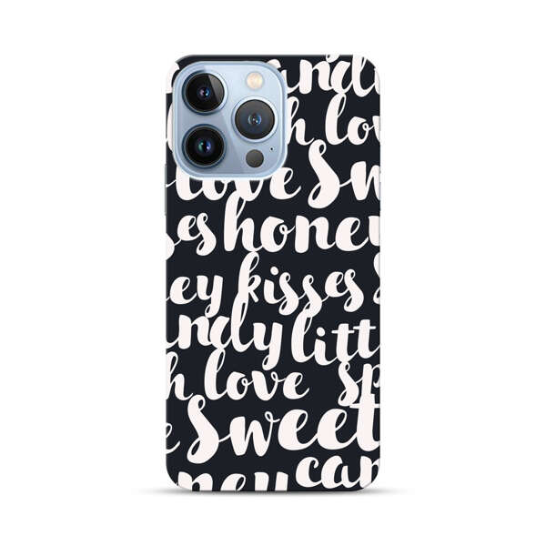 Sweet Honey Kisses Love Sugar Candy Pattern iPhone 13 Pro Hard Case