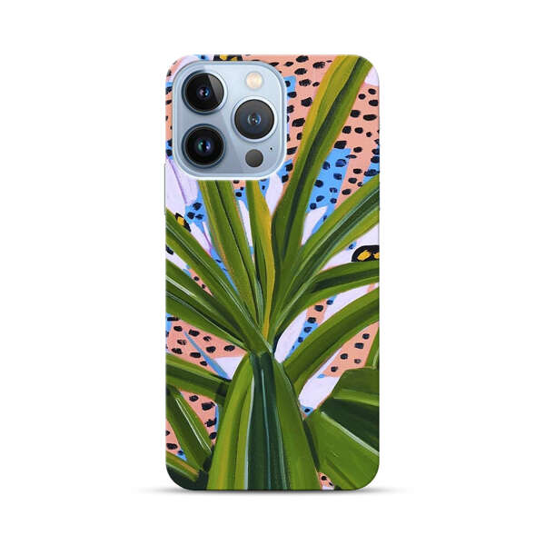 Tropical Leaves Abstract Pattern iPhone 13 Pro Hard Case