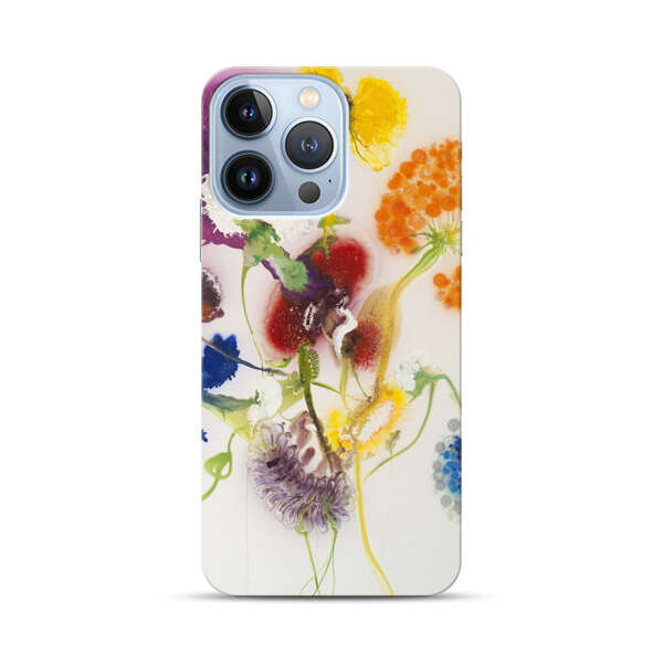 Vibrant Abstract Floral Artwork iPhone 13 Pro Hard Case