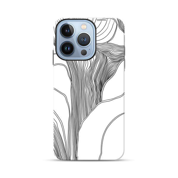 Abstract Line Art Design iPhone 13 Pro Impact Case