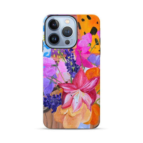 Bright Vibrant Floral Still Life iPhone 13 Pro Impact Case