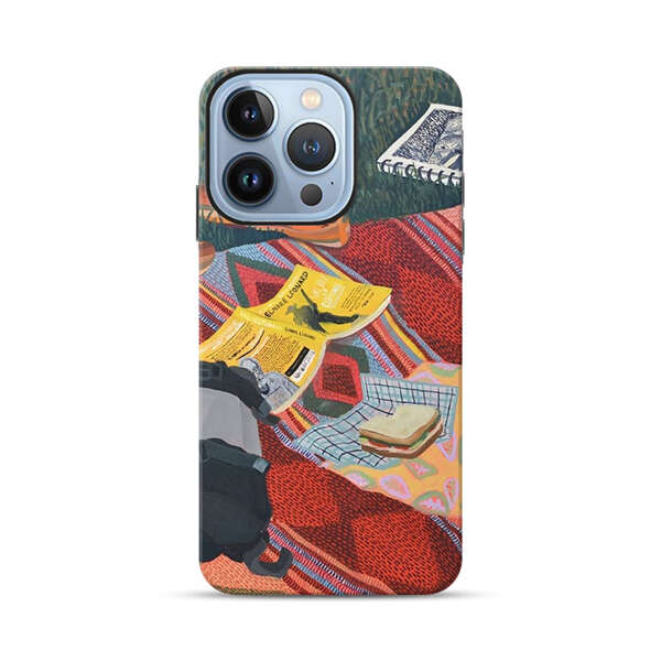 Charming Picnic Scene with Blanket and Food iPhone 13 Pro Impact Case