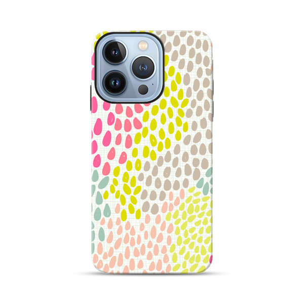 Colorful Abstract Teardrop Pattern iPhone 13 Pro Impact Case