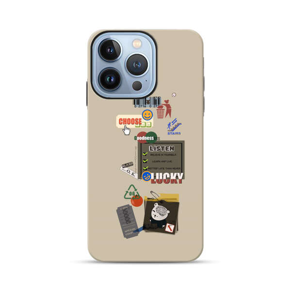 Creative Collage of Motivational Elements iPhone 13 Pro Impact Case