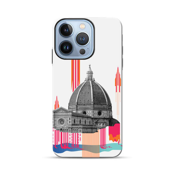 Florence Cathedral Dome Artistic Illustration iPhone 13 Pro Impact Case
