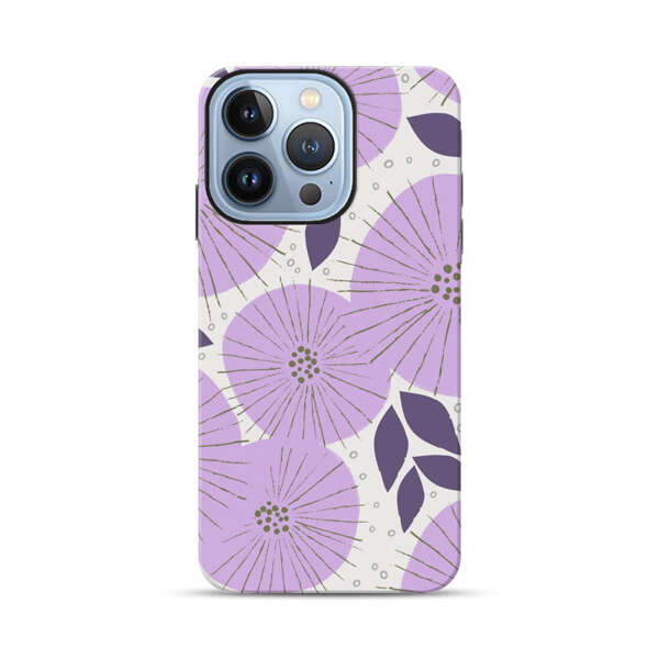 Lavender Flower Pattern iPhone 13 Pro Impact Case