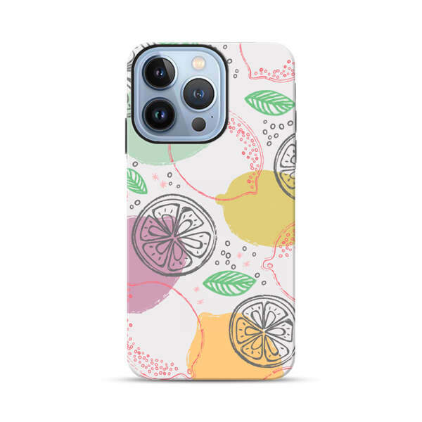 Lemon Colorful Abstract Pattern iPhone 13 Pro Impact Case