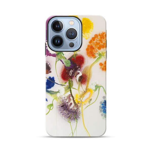 Vibrant Abstract Floral Artwork iPhone 13 Pro Impact Case