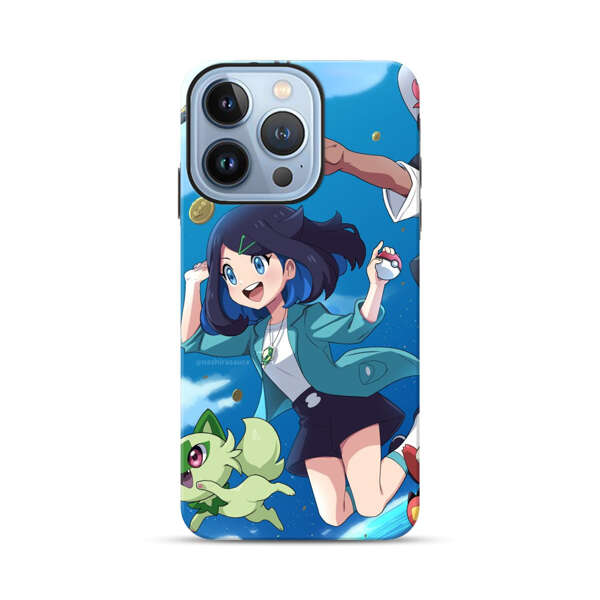 Vibrant Cartoon Characters Adventure iPhone 13 Pro Impact Case