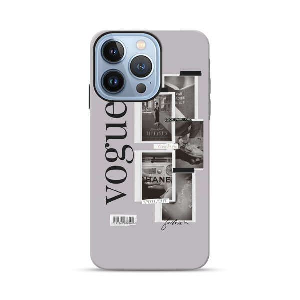 Vogue Fashion Collage Minimalist iPhone 13 Pro Impact Case
