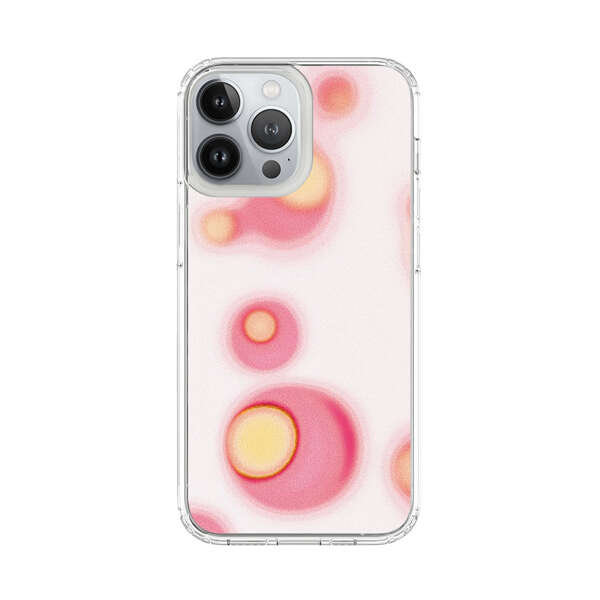 Abstract Pink and Yellow Blobs iPhone 13 Pro Max Case