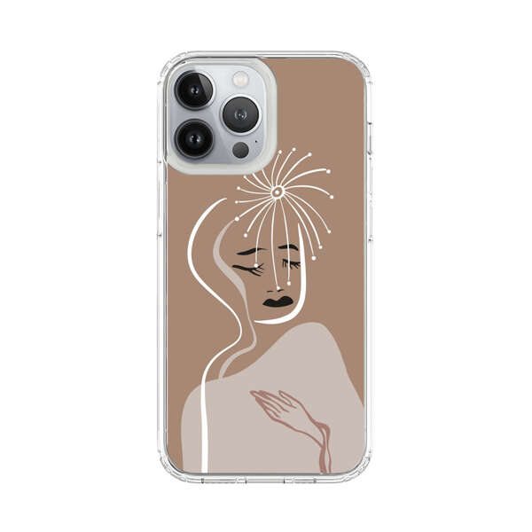 Artistic Abstract Portrait with Serene Face iPhone 13 Pro Max Case