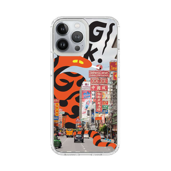 Bangkok Chinatown Snake Street Scene iPhone 13 Pro Max Case