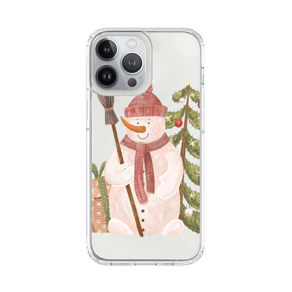 Charming Winter Snowman Illustration iPhone 13 Pro Max Case