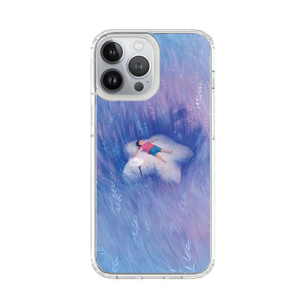 Child Relaxing in Dreamy Field iPhone 13 Pro Max Case