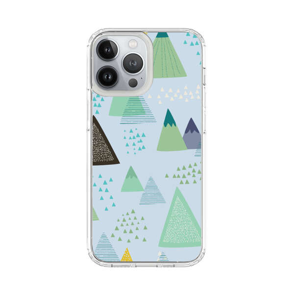 Colorful Abstract Mountain Pattern iPhone 13 Pro Max Case