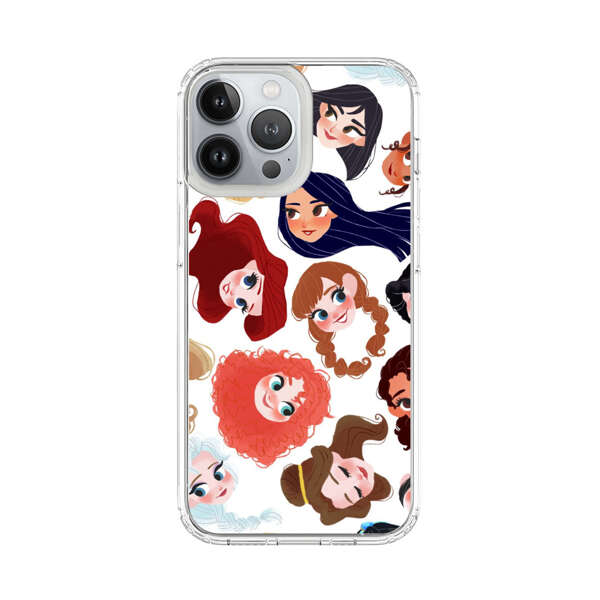 Diverse Animated Girl Faces iPhone 13 Pro Max Case