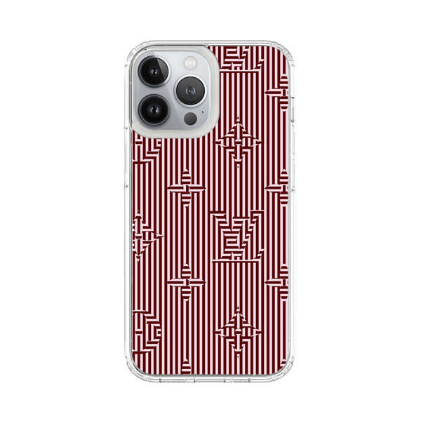 Intricate Geometric Striped Pattern iPhone 13 Pro Max Case