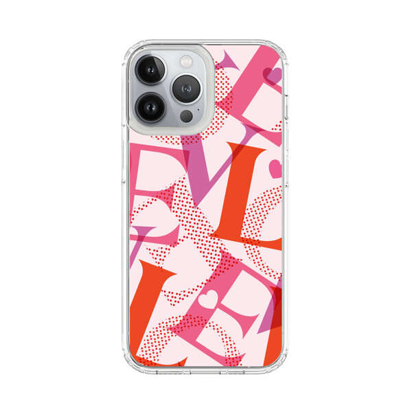 Love Colorful Letters Pattern iPhone 13 Pro Max Case
