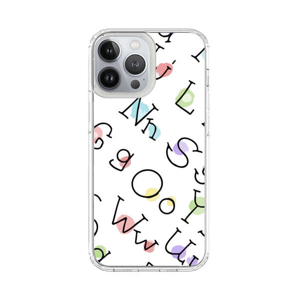 Playful Alphabet Pattern with Colorful Letters iPhone 13 Pro Max Case