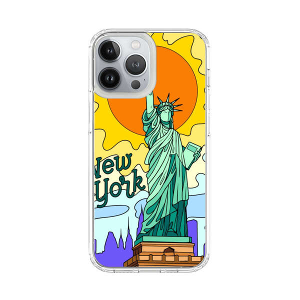 Statue of Liberty New York Artistic Sun iPhone 13 Pro Max Case