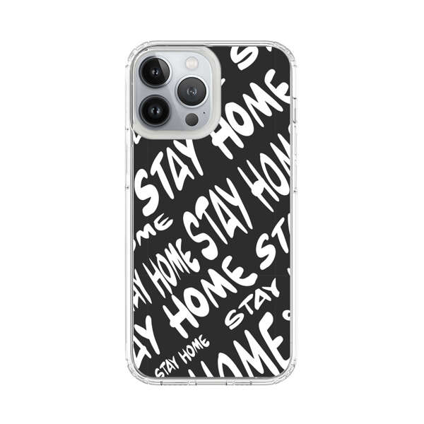 Stay Home Pattern iPhone 13 Pro Max Case