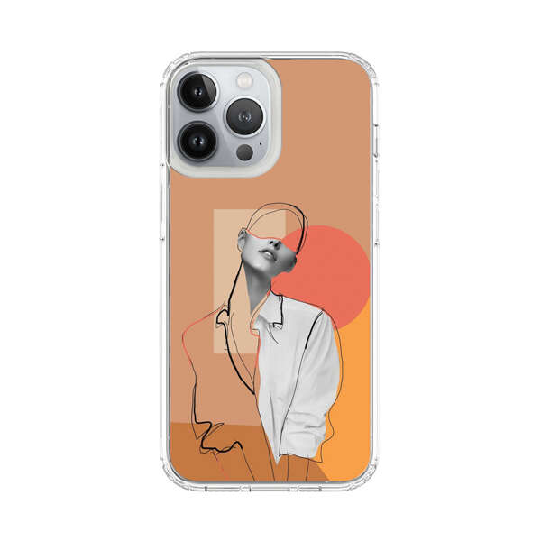 Stylish Abstract Portrait Art iPhone 13 Pro Max Case