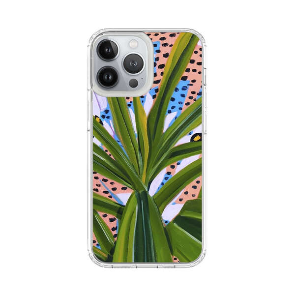 Tropical Leaves Abstract Pattern iPhone 13 Pro Max Case