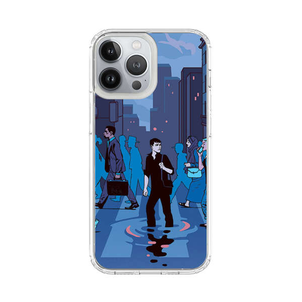 Urban Lonely Person Crosswalk iPhone 13 Pro Max Case