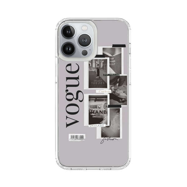Vogue Fashion Collage Minimalist iPhone 13 Pro Max Case
