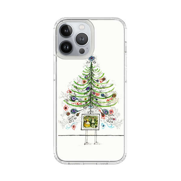 Whimsical Christmas Tree Artistic Design iPhone 13 Pro Max Case