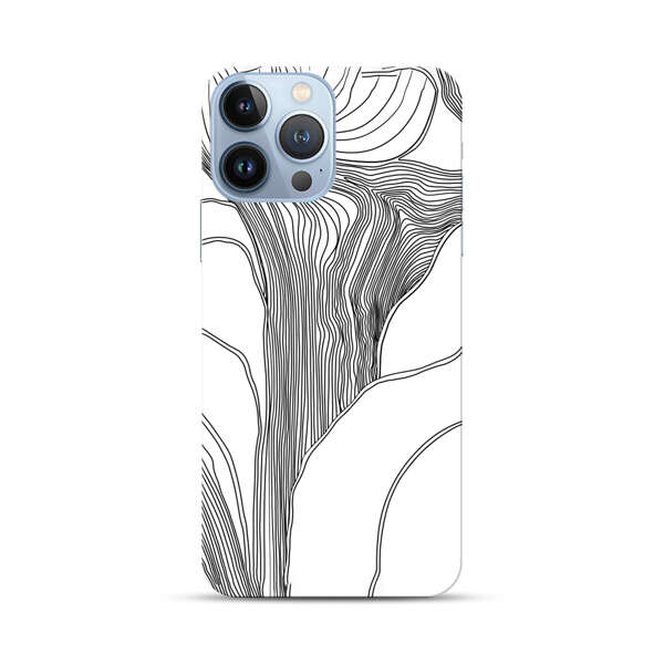 Abstract Line Art Design iPhone 13 Pro Max Hard Case
