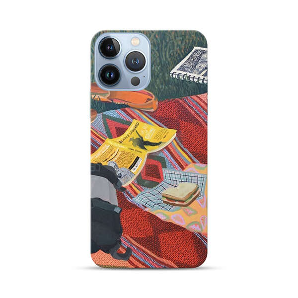 Charming Picnic Scene with Blanket and Food iPhone 13 Pro Max Hard Case