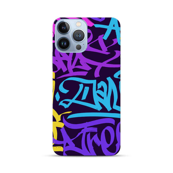 Colorful Graffiti Pattern iPhone 13 Pro Max Hard Case
