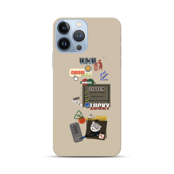 Creative Collage of Motivational Elements iPhone 13 Pro Max Hard Case