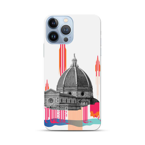 Florence Cathedral Dome Artistic Illustration iPhone 13 Pro Max Hard Case