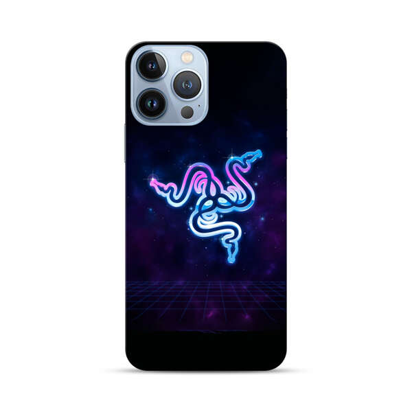 Glowing Neon Triple Snake iPhone 13 Pro Max Hard Case