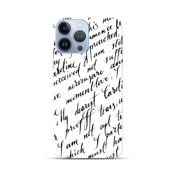 Handwritten Calligraphy iPhone 13 Pro Max Hard Case