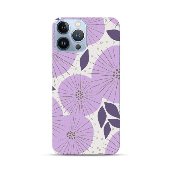 Lavender Flower Pattern iPhone 13 Pro Max Hard Case
