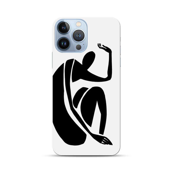 Minimalist Abstract Human Figure iPhone 13 Pro Max Hard Case