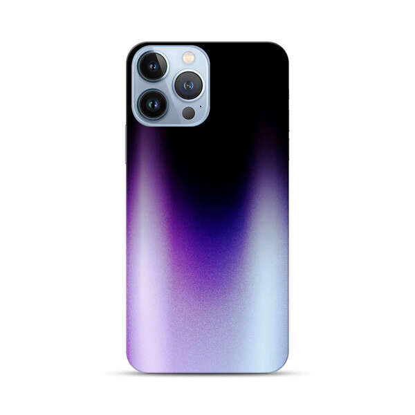Purple Blue Gradient Flame iPhone 13 Pro Max Hard Case