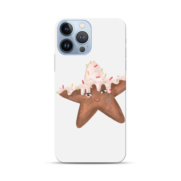 Smiling Gingerbread Star Cookie iPhone 13 Pro Max Hard Case
