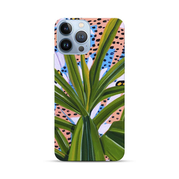 Tropical Leaves Abstract Pattern iPhone 13 Pro Max Hard Case