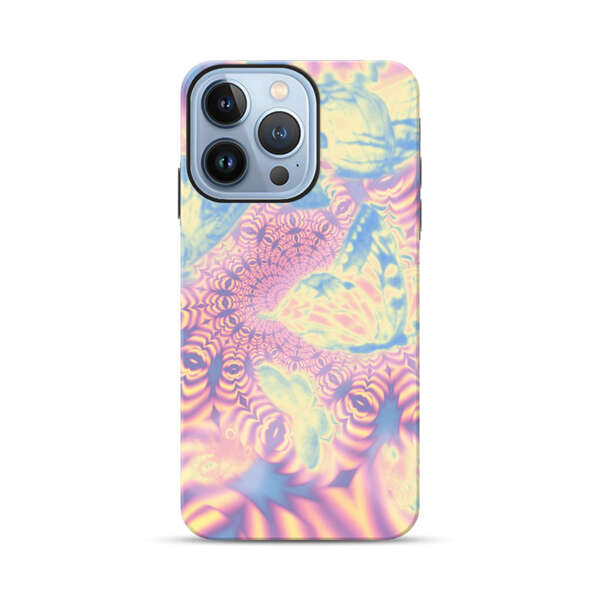 Ethereal Butterflies Psychedelic Swirl iPhone 13 Pro Max Impact Case